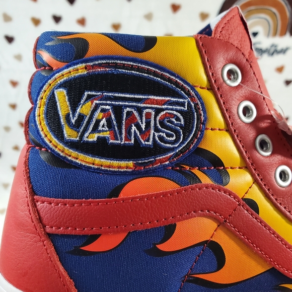 Vans Racer Red True Blue Sk8-HI - Picture 3 of 16